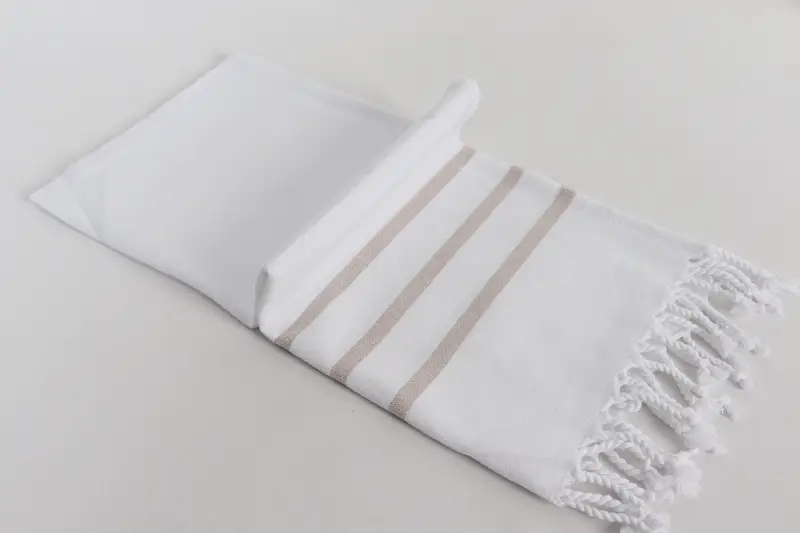 Handmade Gift, Organic Tea Towel, Christmas Gift, Turkish Hand Towel, Bathroom Towels, Housewarming Gift, 40x24 Cotton Striped Towel, Wedding Gift - 6
