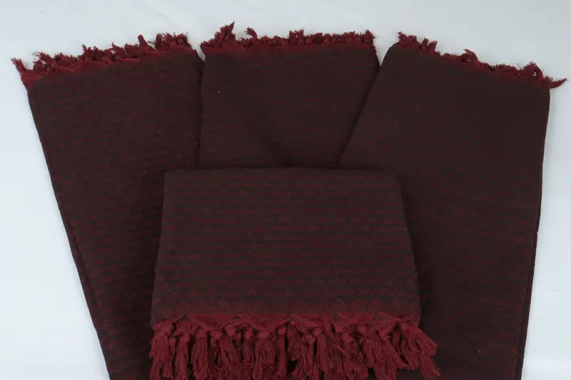 Organic Throw, 88x76 Cotton Heart Design  Towel, Monogram Beach Blanket, Tablecloth, Custom Blanket, Bridal Shower Gift, Throw Blankets for Couch - 5