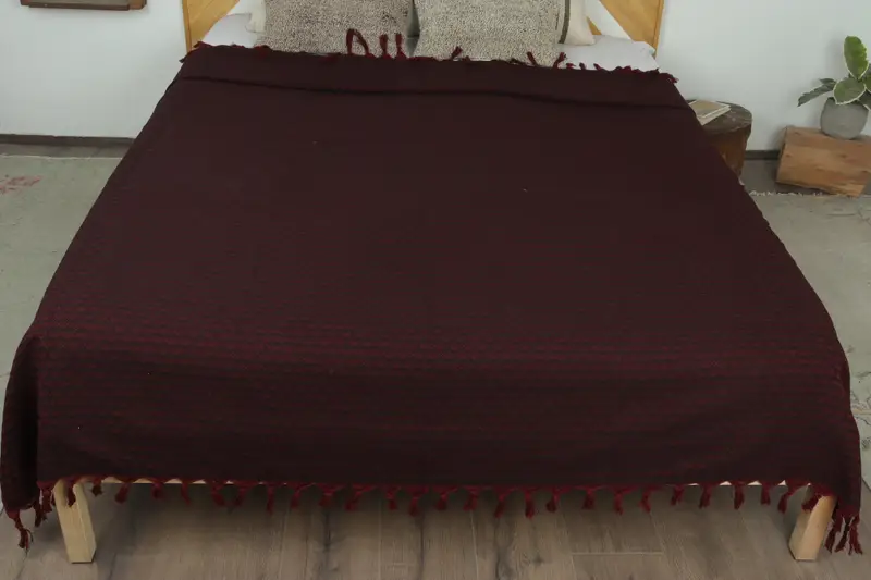 Organic Throw, 88x76 Cotton Heart Design  Towel, Monogram Beach Blanket, Tablecloth, Custom Blanket, Bridal Shower Gift, Throw Blankets for Couch - 8