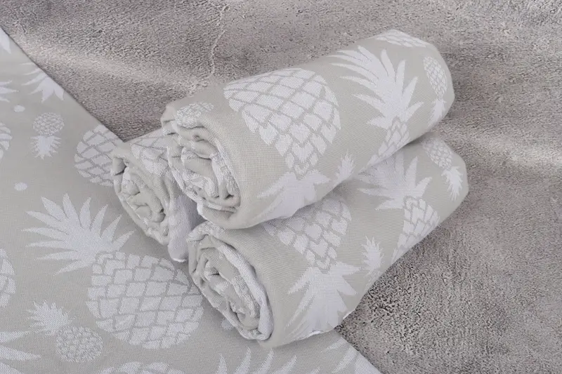 Turkish towel, Bridal Party Gifts, Custom Wedding Gifts, 70x36 Cotton Pineapple Design Towel, Home Decor Gifts, Bachelorette Party Gifts For Bride - 8