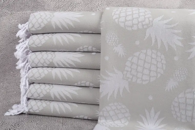 Turkish towel, Bridal Party Gifts, Custom Wedding Gifts, 70x36 Cotton Pineapple Design Towel, Home Decor Gifts, Bachelorette Party Gifts For Bride - 2