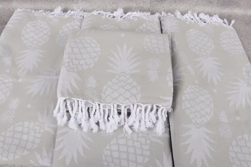 Turkish towel, Bridal Party Gifts, Custom Wedding Gifts, 70x36 Cotton Pineapple Design Towel, Home Decor Gifts, Bachelorette Party Gifts For Bride - 5