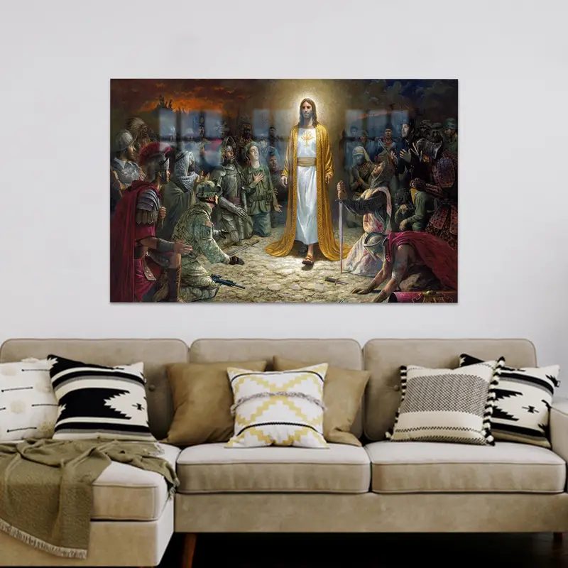 Zarif Baskılı Cam: İsa'nın Öğretilerinden Esinlenen Modern Tasarım