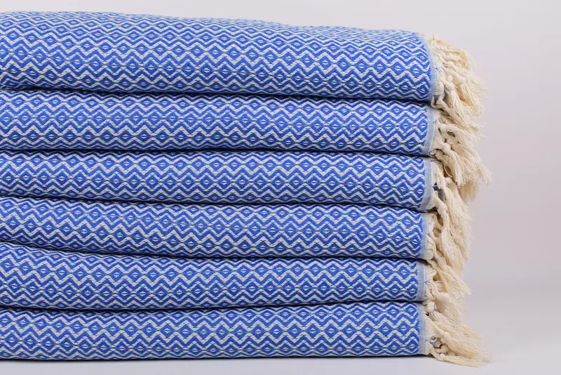 Christmas Tablecloth, Throw Blanket Couch, Custom Blanket, Employee Gifts, Turkish Cotton Blanket, Woven Throw Blanket, 96x80 Cotton Diamond Towel - 3