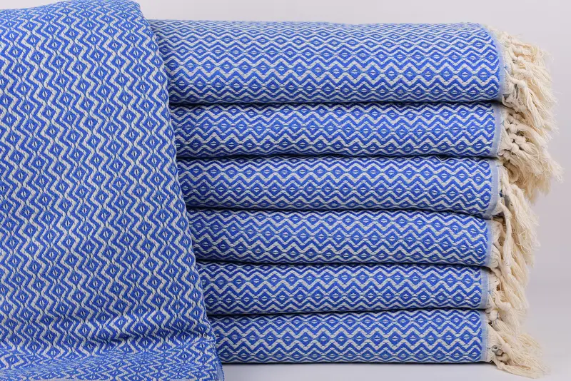 Christmas Tablecloth, Throw Blanket Couch, Custom Blanket, Employee Gifts, Turkish Cotton Blanket, Woven Throw Blanket, 96x80 Cotton Diamond Towel - 1
