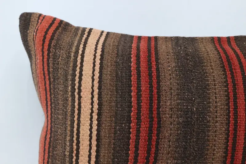 20x28 Brown Pillow Sham, Patio Pillow Case, Vintage Kilim Throw Pillow, Pillow Cover, Turkish Pillow, Boho Pillow Sham Cover, Vintage Throw Pillow - 2