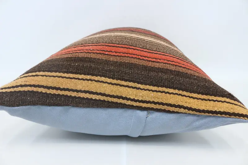 20x28 Brown Pillow Sham, Patio Pillow Case, Vintage Kilim Throw Pillow, Pillow Cover, Turkish Pillow, Boho Pillow Sham Cover, Vintage Throw Pillow - 5
