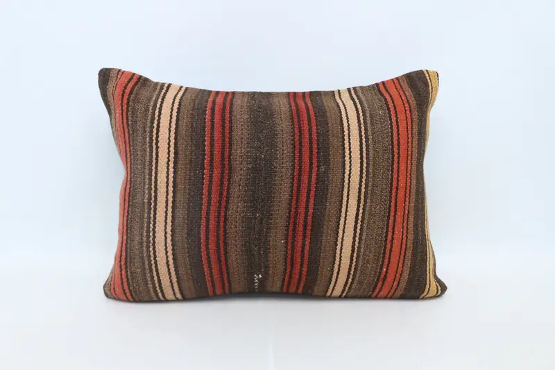 20x28 Brown Pillow Sham, Patio Pillow Case, Vintage Kilim Throw Pillow, Pillow Cover, Turkish Pillow, Boho Pillow Sham Cover, Vintage Throw Pillow - 1