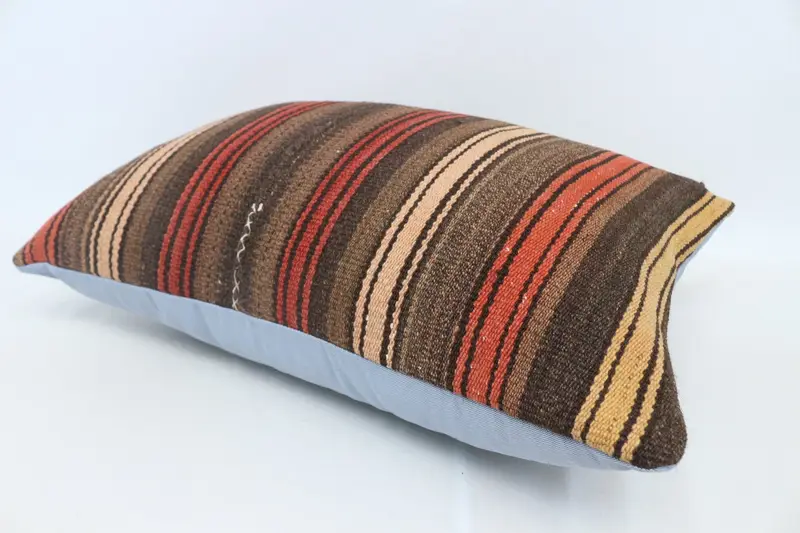 20x28 Brown Pillow Sham, Patio Pillow Case, Vintage Kilim Throw Pillow, Pillow Cover, Turkish Pillow, Boho Pillow Sham Cover, Vintage Throw Pillow - 6
