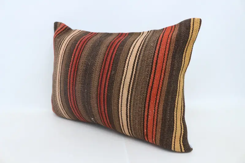 20x28 Brown Pillow Sham, Patio Pillow Case, Vintage Kilim Throw Pillow, Pillow Cover, Turkish Pillow, Boho Pillow Sham Cover, Vintage Throw Pillow - 4