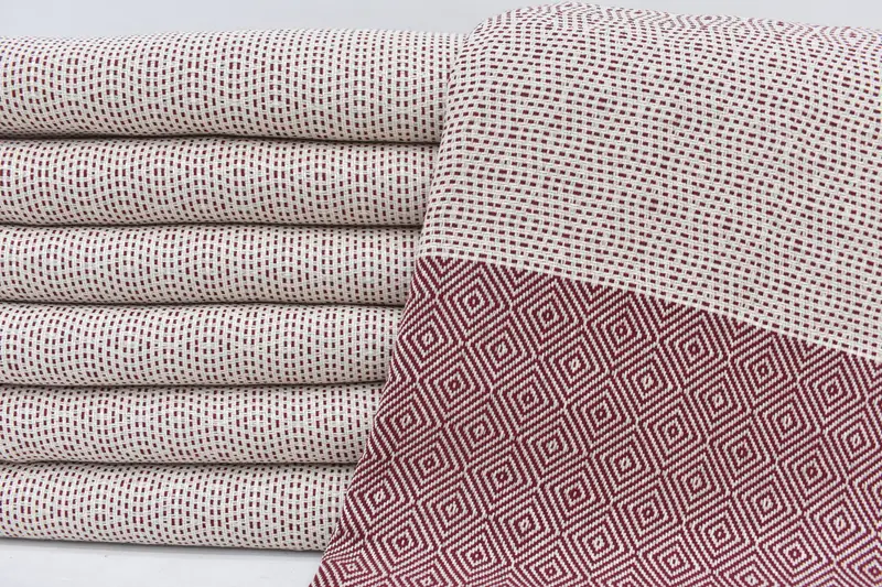 104x80 Cotton Diamond Towel, Gift For Coworker, Custom Wedding Gifts, Wedding Hand Made Gift, Monogram Blanket, Throw Blanket Couch - 3