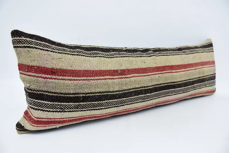 12x36 Beige Pillow, Custom Cushion Case, Boho Pillow Sham Cover, Tapestry Pillow Case, Home Decor Pillow, Kilim Pillow, Cushion Case - 3