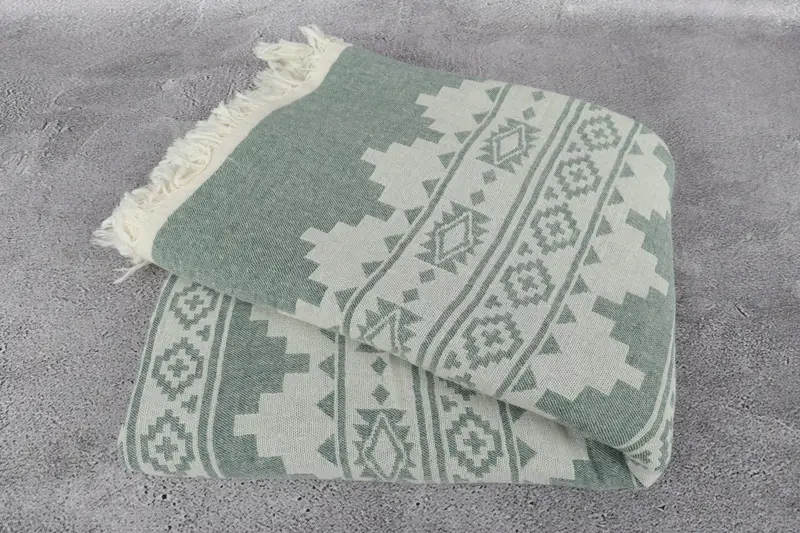 Custom Wedding Gifts, Throw Blanket, Bachelorette Gifts, Christmas Tablecloth, Gift For Wedding Day, Embroidery Bedspread, 86x56 Cotton Kilim Towel - 6