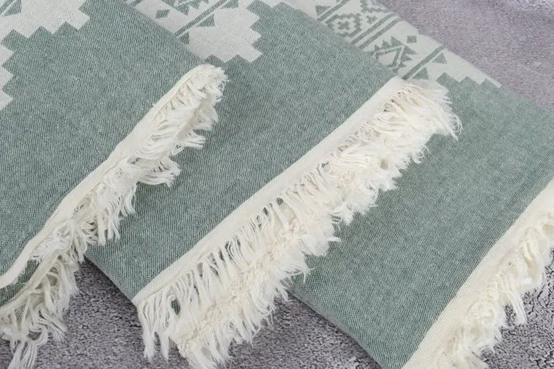 Custom Wedding Gifts, Throw Blanket, Bachelorette Gifts, Christmas Tablecloth, Gift For Wedding Day, Embroidery Bedspread, 86x56 Cotton Kilim Towel - 5