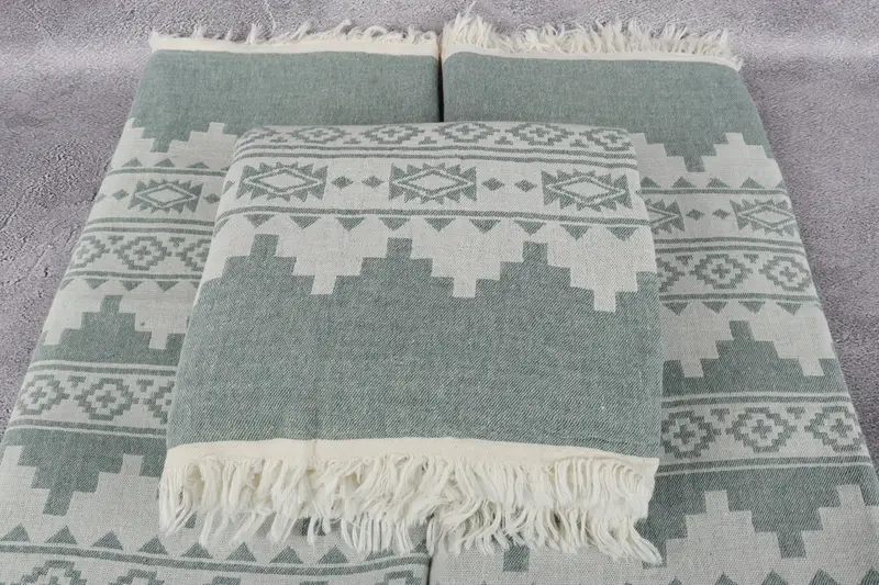 Custom Wedding Gifts, Throw Blanket, Bachelorette Gifts, Christmas Tablecloth, Gift For Wedding Day, Embroidery Bedspread, 86x56 Cotton Kilim Towel - 4