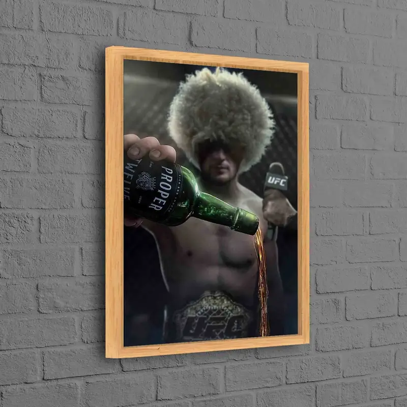 Khabib Nurmagomedov Gym Workout Canvas - World Champion Art