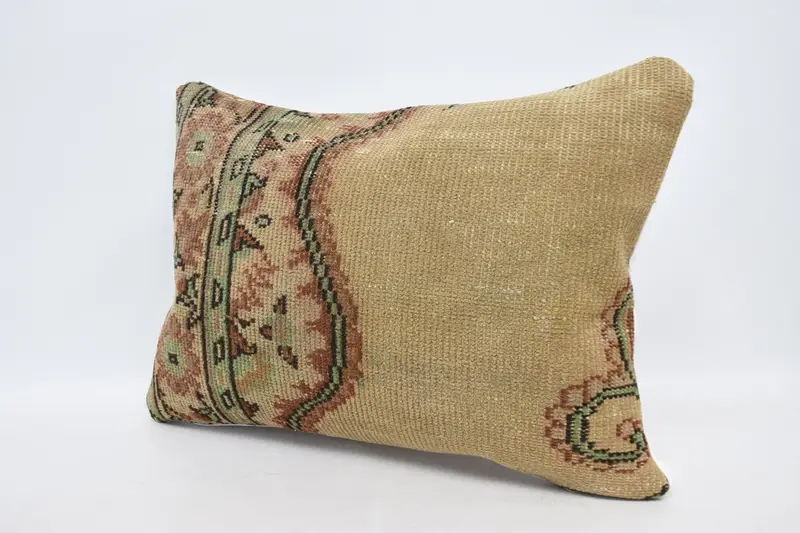 Pillow Case, 20x28 Beige Pillow, Kilim Pillow, Ethnic Pillow Cover Pillow, Hippie Throw Pillow Sham, Gift Pillow, Pillow for Sofa - 4