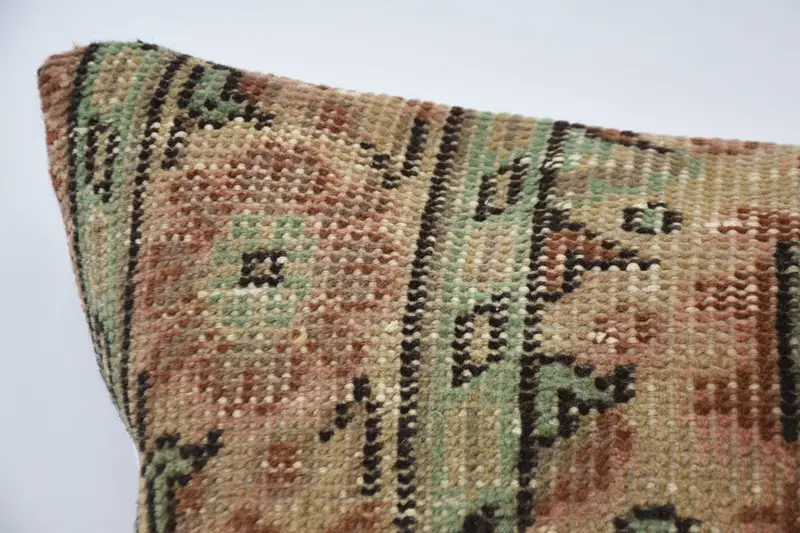 Pillow Case, 20x28 Beige Pillow, Kilim Pillow, Ethnic Pillow Cover Pillow, Hippie Throw Pillow Sham, Gift Pillow, Pillow for Sofa - 2