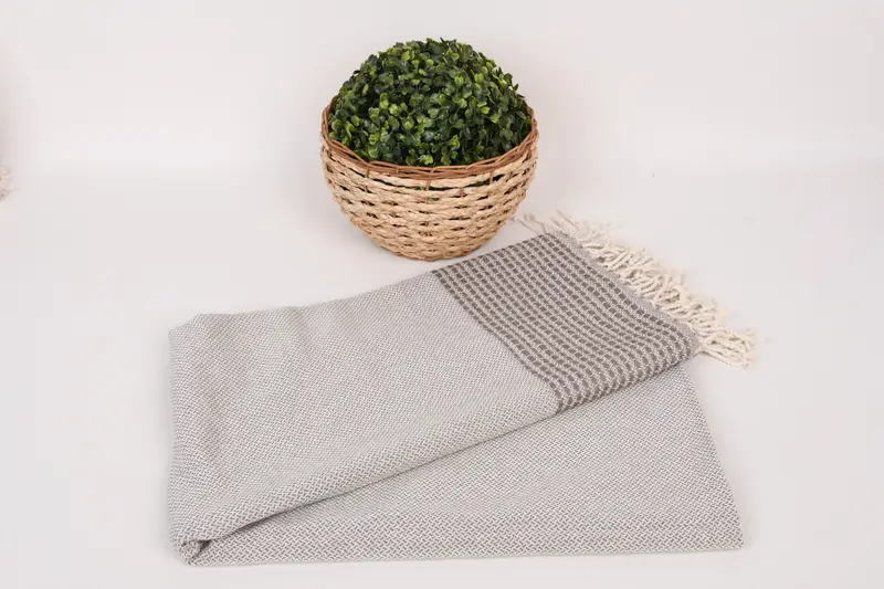 70x36 Cotton Striped Towel, Monogram Beach Towel, Custom Beach Towel, Antibacterial Turkish peshtemal towel, Best Friend Gift, Bridesmaid Favors - 4