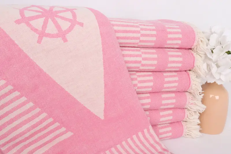Bridesmaid Gift Towel, 70x38 Cotton Fish Design Towel, Turkish hand towel, Wedding Anniversary Gift, Valentines Day Gift, Gym Towel, Wedding Favors - 2