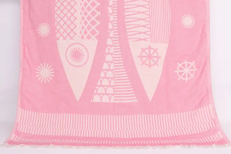 Bridesmaid Gift Towel, 70x38 Cotton Fish Design Towel, Turkish hand towel, Wedding Anniversary Gift, Valentines Day Gift, Gym Towel, Wedding Favors - 1