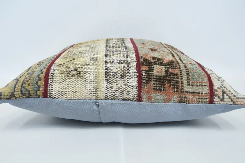 24x24 Beige Pillow, Natural Pillow Case, Cushion Case, Antique Pillows, Vintage Kilim Pillow, Kilim Cushion Sham - 5