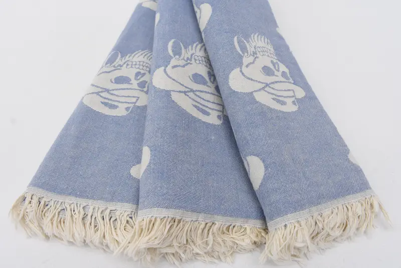 Toalla de playa Peshtemal con diseño único, toalla personalizada, regalo personalizado, regalo para ella, toalla estampada de calavera de algodón 70x36, toalla turca absorbente - 3
