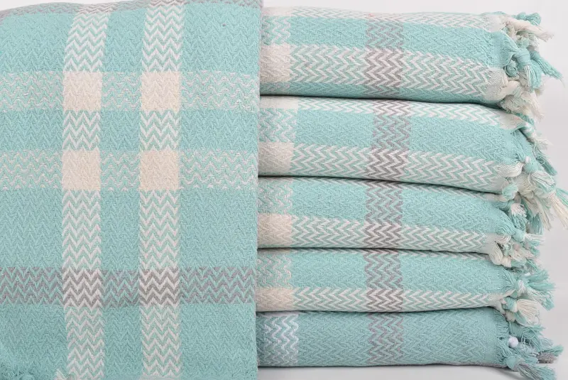 Boho Throw Blankets, Throw Blanket, 90x80 Cotton Striped Towel, Best Wedding Gift, Bridesmaid Gifts, Wedding For Favor, Oversized Beach Towel - 2