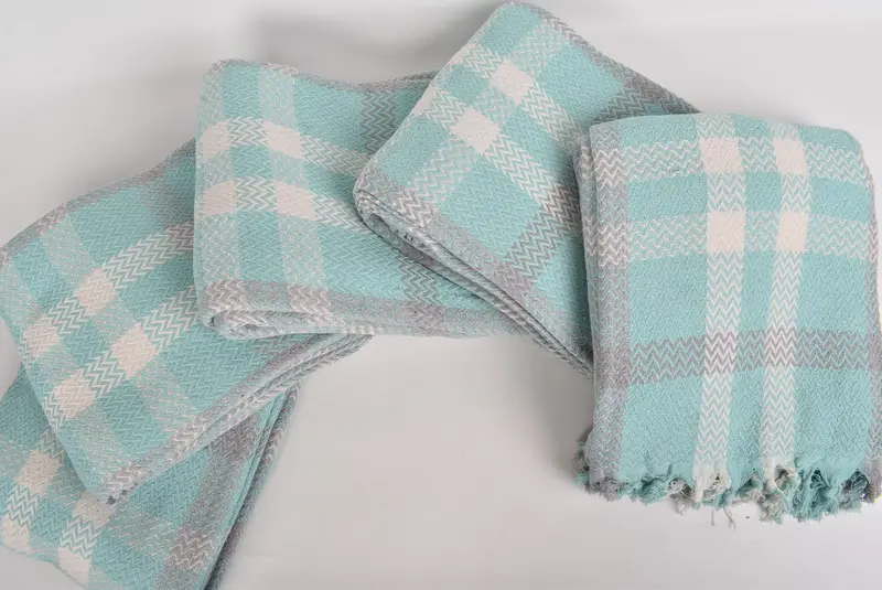 Boho Throw Blankets, Throw Blanket, 90x80 Cotton Striped Towel, Best Wedding Gift, Bridesmaid Gifts, Wedding For Favor, Oversized Beach Towel - 4