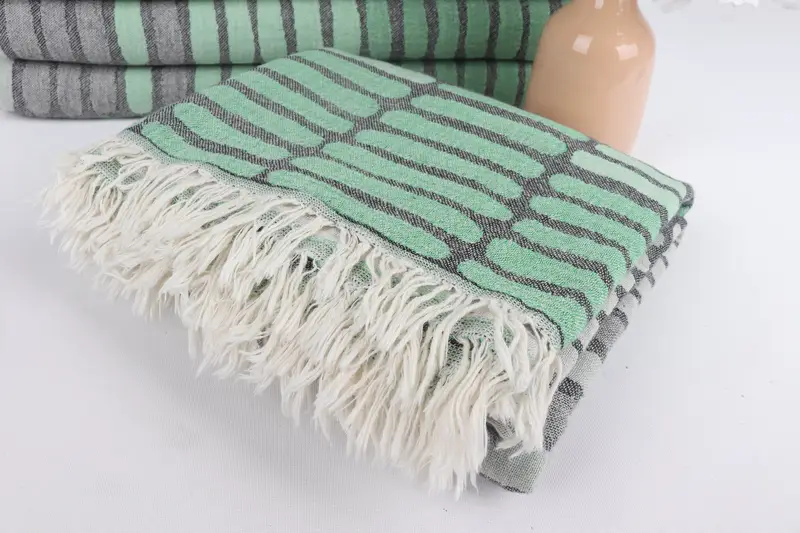 Gift For Best Friend, Housewarming Gift, 70x40 Cotton Asymmetric Design Towel, Eco-Friendly Turkish Towel, Lightweight towel, Bachelorette Gifts - 6