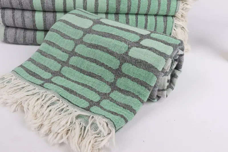 Gift For Best Friend, Housewarming Gift, 70x40 Cotton Asymmetric Design Towel, Eco-Friendly Turkish Towel, Lightweight towel, Bachelorette Gifts - 5