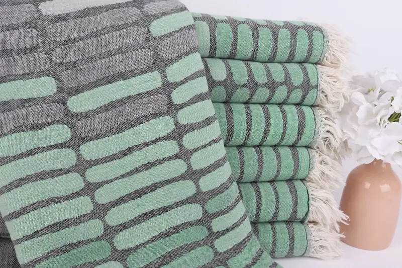 Gift For Best Friend, Housewarming Gift, 70x40 Cotton Asymmetric Design Towel, Eco-Friendly Turkish Towel, Lightweight towel, Bachelorette Gifts - 2