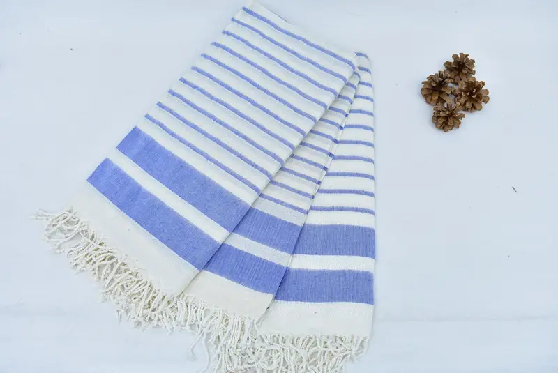70x40 Cotton Striped Towel, Monogrammed Beach Towel, Housewarming Gift, Embroidered Turkish Towel, Merry Christmas Gifts, Bridesmaid Gifts - 7