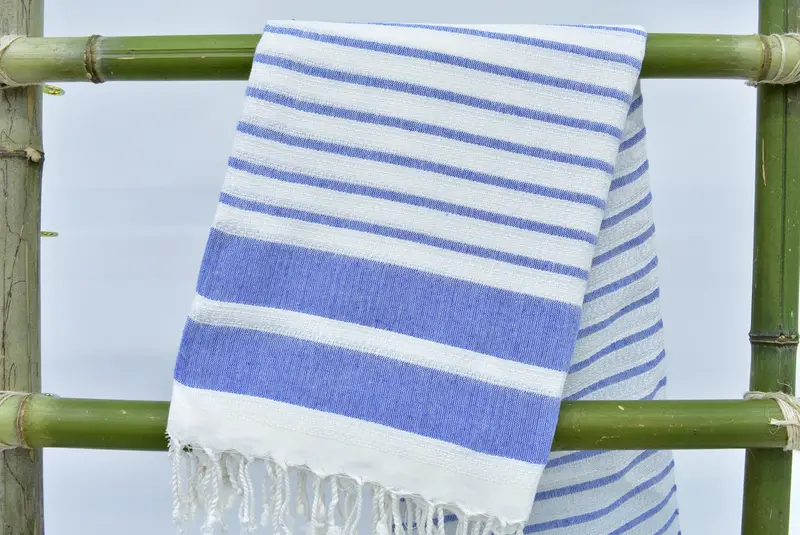 70x40 Cotton Striped Towel, Monogrammed Beach Towel, Housewarming Gift, Embroidered Turkish Towel, Merry Christmas Gifts, Bridesmaid Gifts - 3