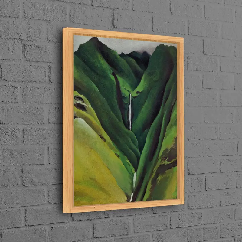 ジョージア・オキーフにインスピレーションを得た山の風景プリントキャンバス