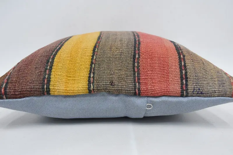 Aesthetic Cushion, Armchair Pillow Case, Turkish Pillow, Pillow, Boho Pillow Sham Cover, 14x14 Gray Pillow Cover, Kilim Pillow, Sofa Pillow - 5