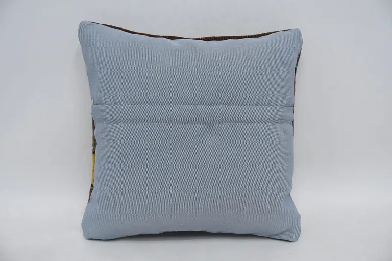 Aesthetic Cushion, Armchair Pillow Case, Turkish Pillow, Pillow, Boho Pillow Sham Cover, 14x14 Gray Pillow Cover, Kilim Pillow, Sofa Pillow - 6