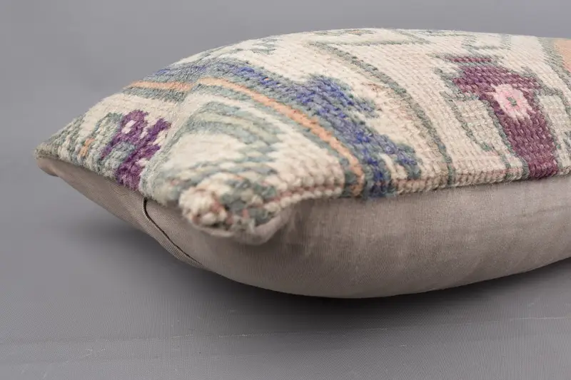 Lounge Throw Cushion Cover, Couch Pillow Cover, Boho Pillow, Pillow Case, Turkish Pillow, 12x48 Red Pillow, Kilim Pillow Cover - 6