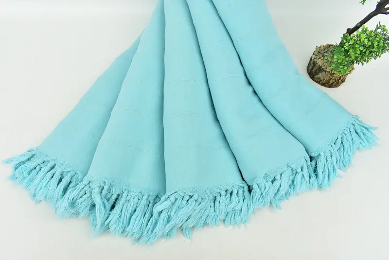 Tablecloth, Turkish Bedcover, Bedspread, Anniversary Gift For Her, 92x70 Cotton Stonewashed Towel, Personalized Blanket, Bachelorette Party Items - 4