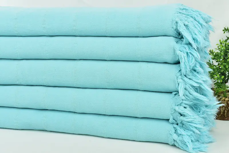 Tablecloth, Turkish Bedcover, Bedspread, Anniversary Gift For Her, 92x70 Cotton Stonewashed Towel, Personalized Blanket, Bachelorette Party Items - 3