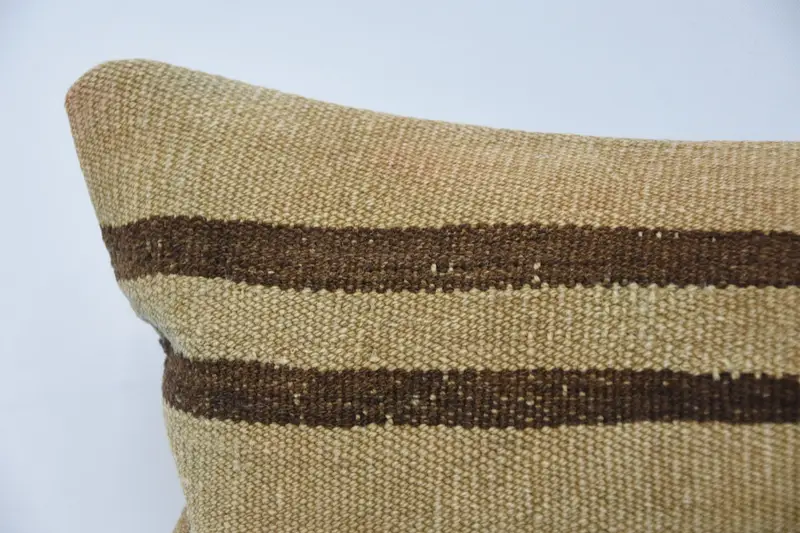 Geometric Embroidered Pillow, 12x24 Inches Decorative Pillow - 2