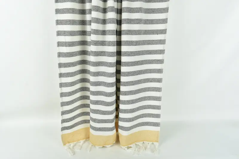 68x40 Cotton Striped Terry Towel, Personalized Beach Towel, Travel towel, Grandma Gift, Organic Towel, Bridesmaid Gifts, Monogrammed Turkish Towel - 8