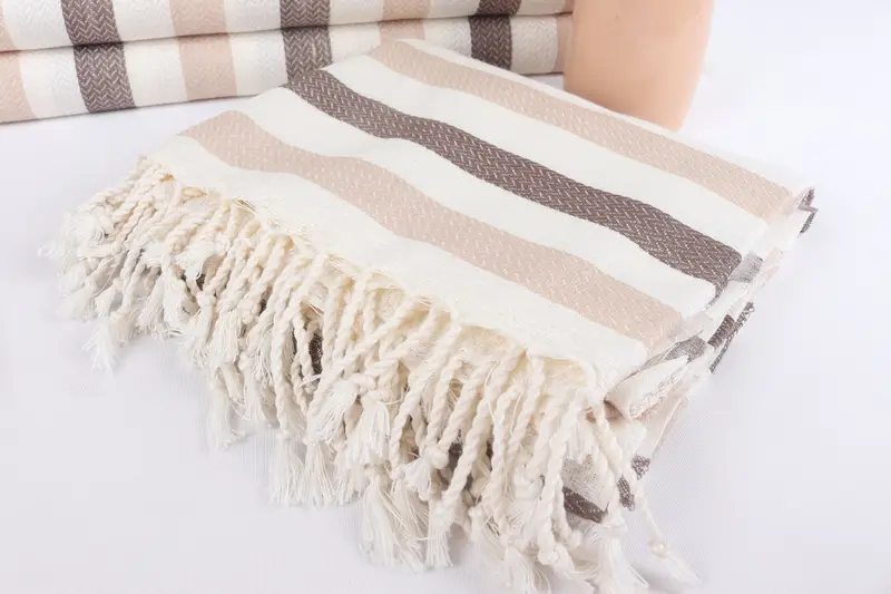 Bachelorette Party Gifts Bridesmaids, 68x40 Cotton Striped Towel, Spa Gift Towel, Lightweight towel, Gift Boxes Towel, Turkish hand towel, Gym Towel - 5