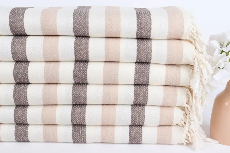 Bachelorette Party Gifts Bridesmaids, 68x40 Cotton Striped Towel, Spa Gift Towel, Lightweight towel, Gift Boxes Towel, Turkish hand towel, Gym Towel - 3