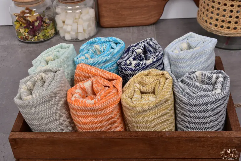 40x18 Cotton Striped Towel, Personalized Gifts, Family Gift, Custom Wedding Gifts, Bridesmaid Gifts, Best Friend Gift, Wedding Gift, Gift For Her - 3