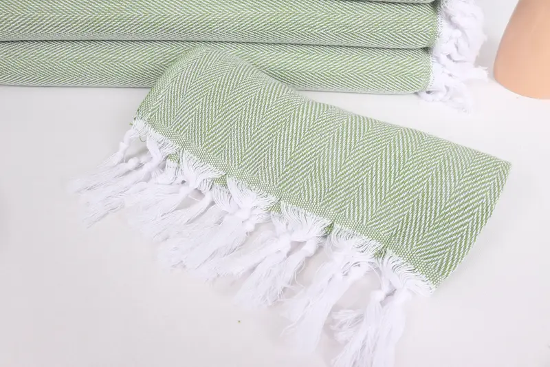 Turkish Towel Hand Towel, Personalized Gifts, 36x18 Cotton Herringbone Towel, Bridal Gifts, Summer Gift, Bridesmaid Gift, Wedding Favors, Xmas Gifts - 4