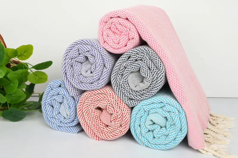 Quick-Dry Beach Towel, 70x40 Cotton Geometric Towel, Embroidery Towel, Wedding Hand Made Gift, Summer Gift, Sand-resistant towel, Halloween Gifts - 5