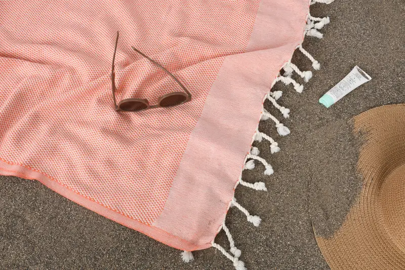 Quick-Dry Beach Towel, 70x40 Cotton Geometric Towel, Embroidery Towel, Wedding Hand Made Gift, Summer Gift, Sand-resistant towel, Halloween Gifts - 7