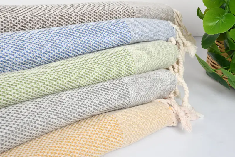 Quick-Dry Beach Towel, 70x40 Cotton Geometric Towel, Embroidery Towel, Wedding Hand Made Gift, Summer Gift, Sand-resistant towel, Halloween Gifts - 3