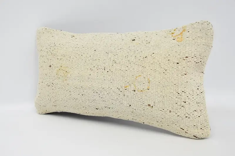 Turkish Pillow, Antique Pillows, Vintage Pillow, Decorative Bolster Pillow Case, 8x16 Beige Pillow Sham, Cushion Cover, Bolster Pillow Sham - 4
